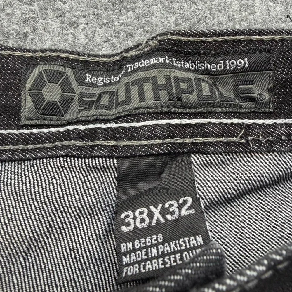 Y2K Southpole black jeans size 38x32 baggy denim